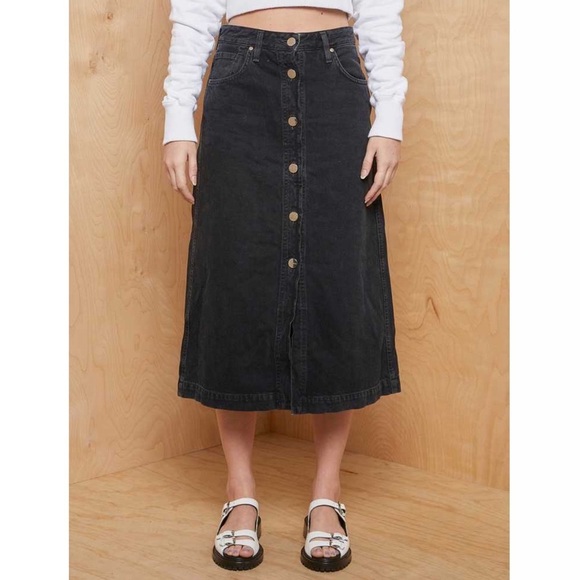 Goldsign Denim Midi Skirt Jean Sz 26